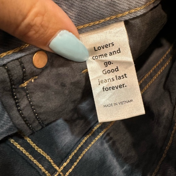 Sold Out PacSun Eco Two-Tone Tie Dye Ultra High Waisted Slim Fit Jeans - Picture 8 of 9